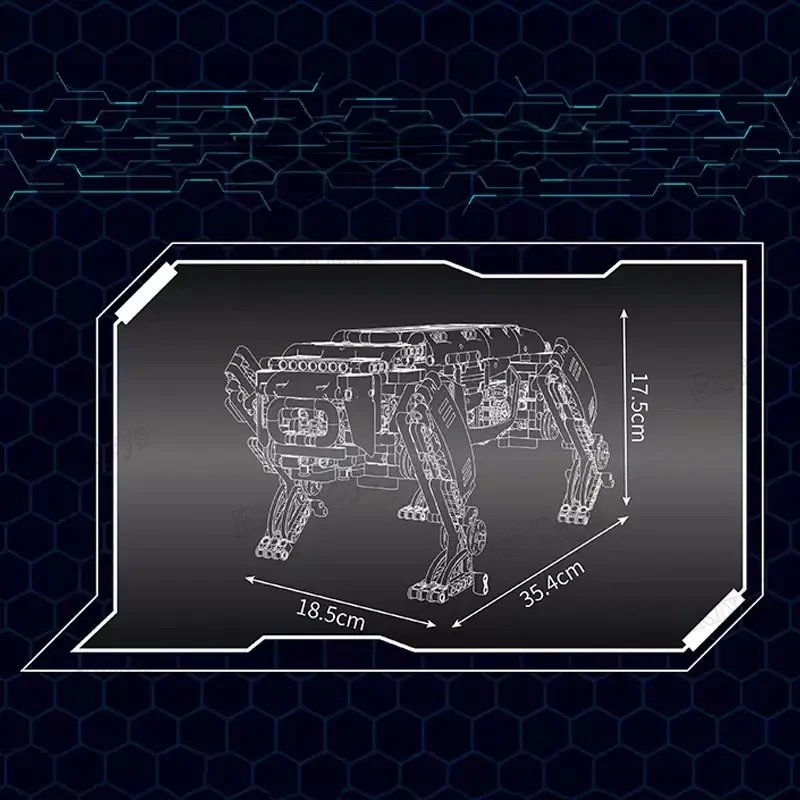 Mould King 15067S AlphaDog RC Robot Modeli – Motorlu Yapı Seti