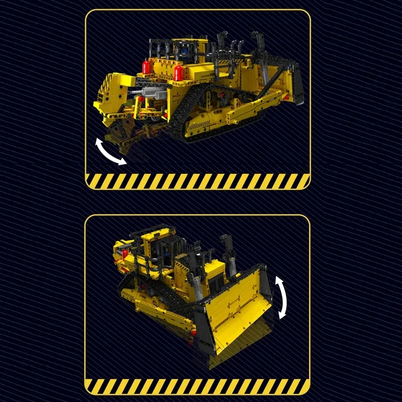Mould King 15084 Uzaktan Kumandalı Elektrikli Buldozer Yapım Blokları