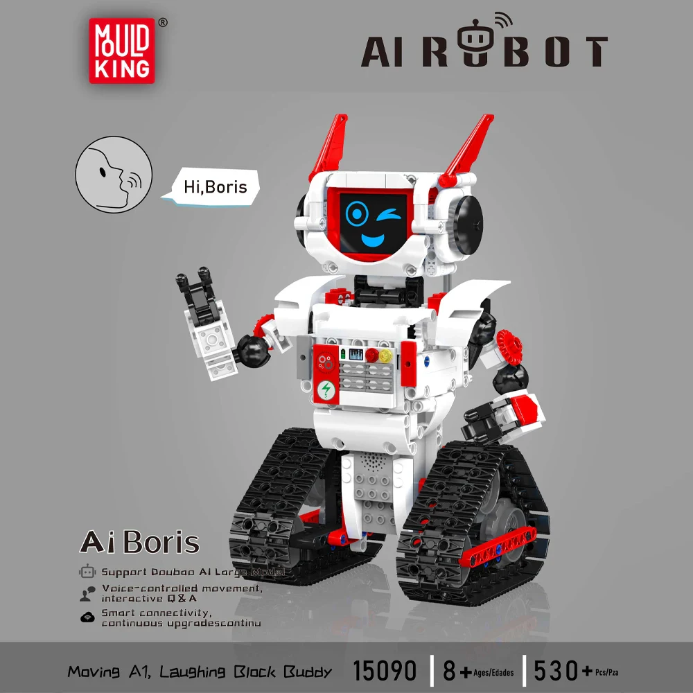 Mould King 15090 AI Akıllı Robot Yapım Seti – Doubao Yapay Zekâ Destekli Diyalog Özellikli Eğitici Blok Oyuncak