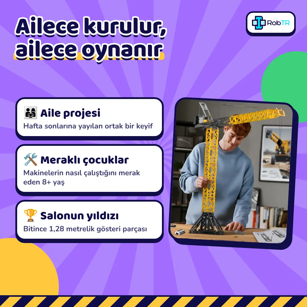 Mould King 17096 RC Döner Kule Vinç Yapım Seti