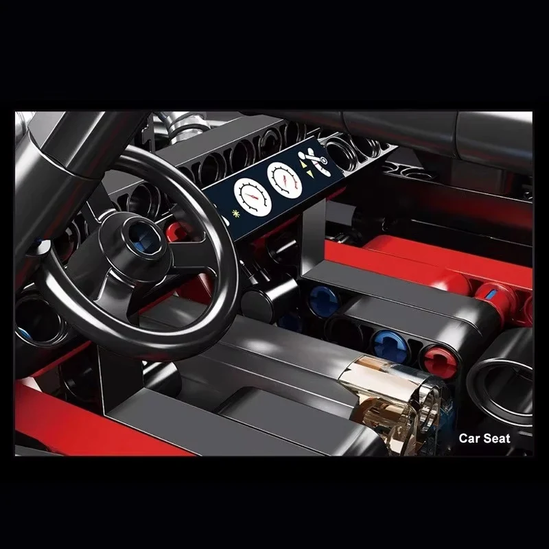 Mould King 18008 MOC Şehir Uzaktan Kumandalı RC Spor Araba Buggy Yapım Seti