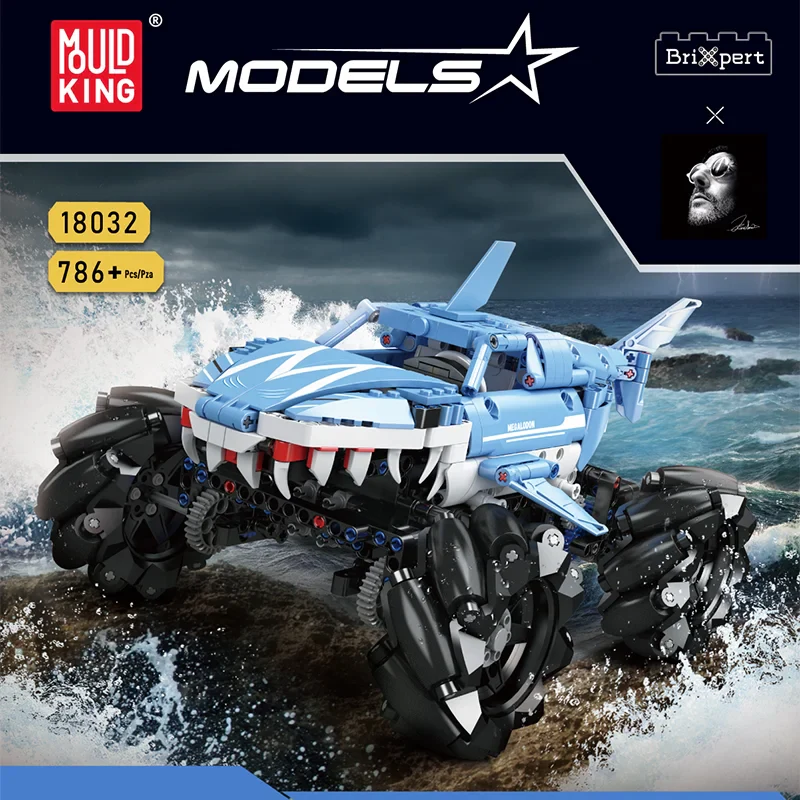 Mould King 18032 Megalodon RC Canavar Kamyon Yapım Seti 786 Parça