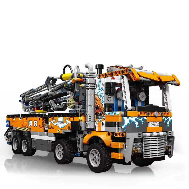 Mould King 19014S 2132 Parça Lego Pnömatik Beton Pompası