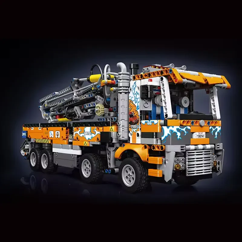 Mould King 19014S 2132 Parça Lego Pnömatik Beton Pompası