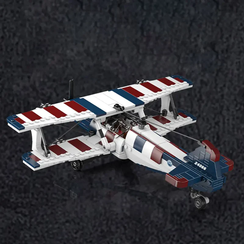 Mould King 24066 Yarış Biplane Uçak Yapım Seti