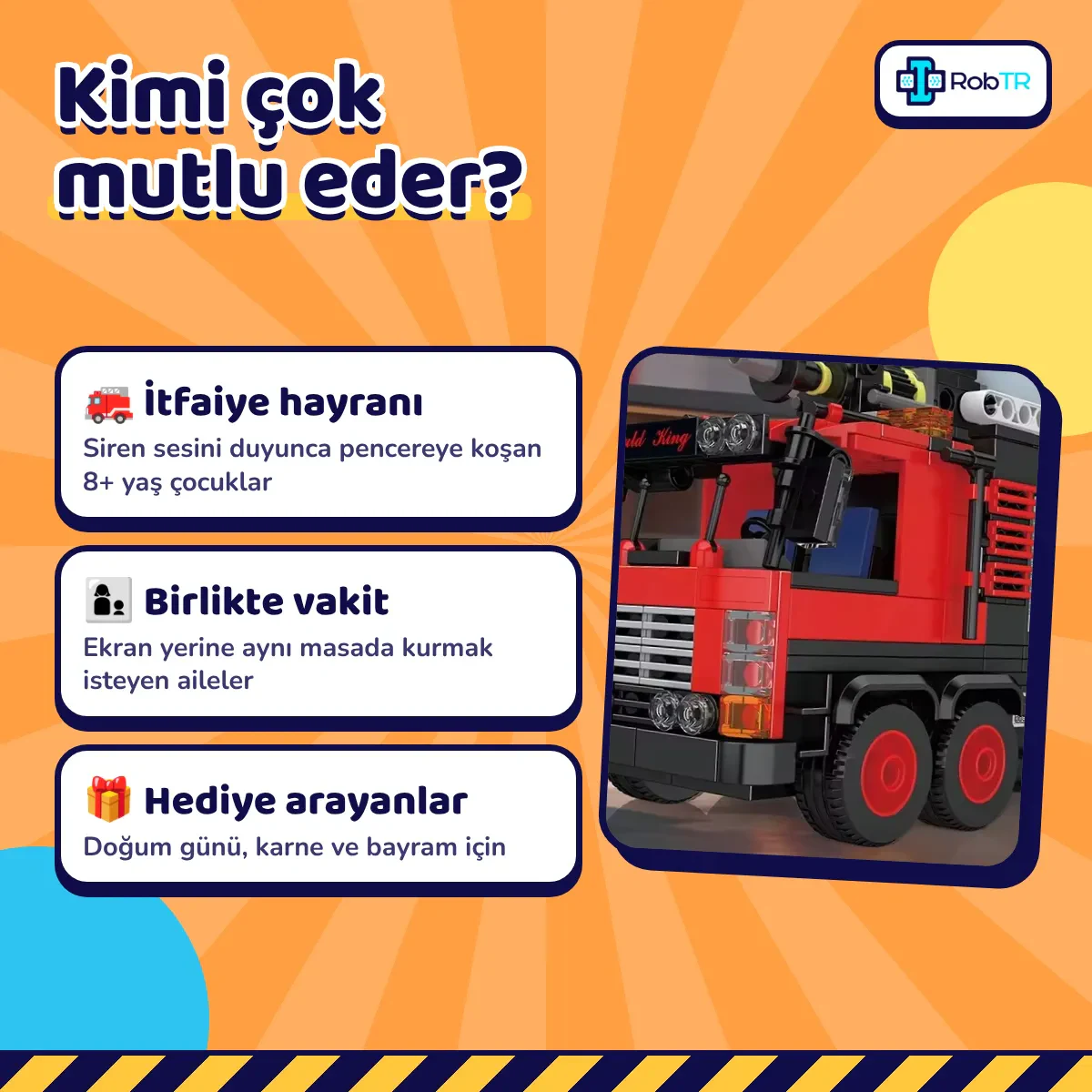 Mould King 24094 Kentsel Kurtarma İtfaiye Aracı Yapım Blokları 752 Parça