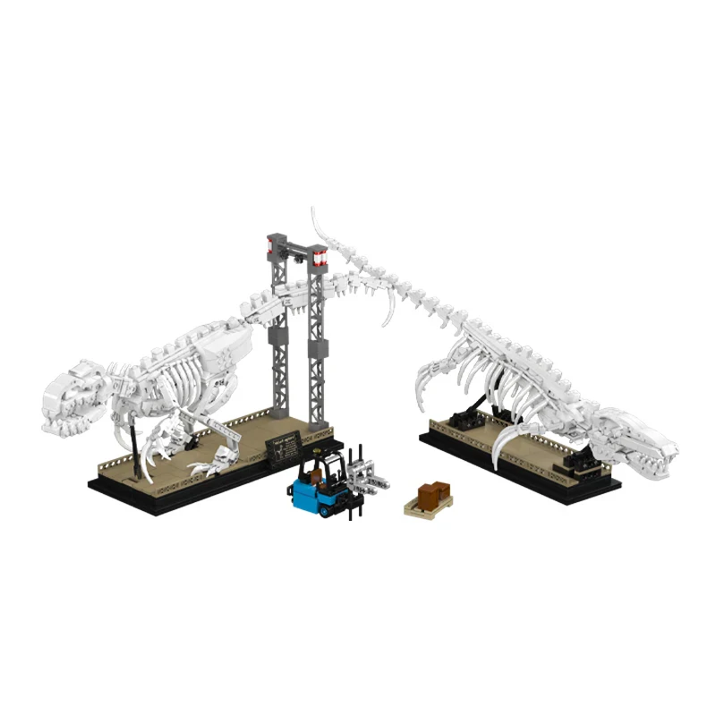 MOULD KING 29005 Saurus ve Velociraptor Fosil Dinozor Yapım Seti