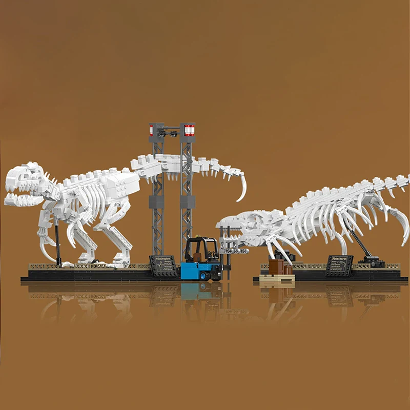 MOULD KING 29005 Saurus ve Velociraptor Fosil Dinozor Yapım Seti