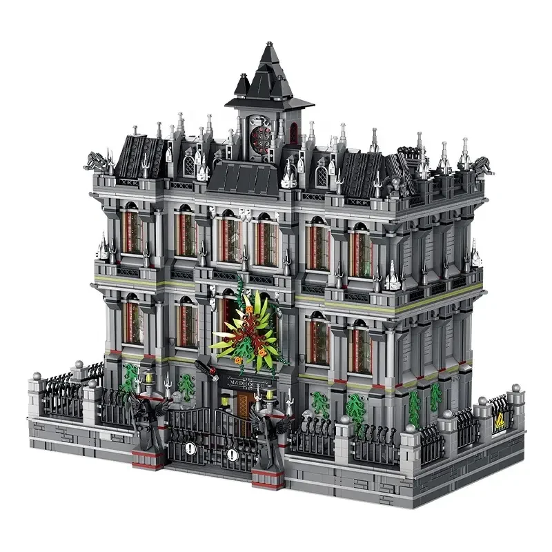 Panlos 613002 MOC Hastane Aydınlatmalı Villa Modeli – Montaj Briketi DIY Oyuncakları – Mimari Yapı Blokları Seti