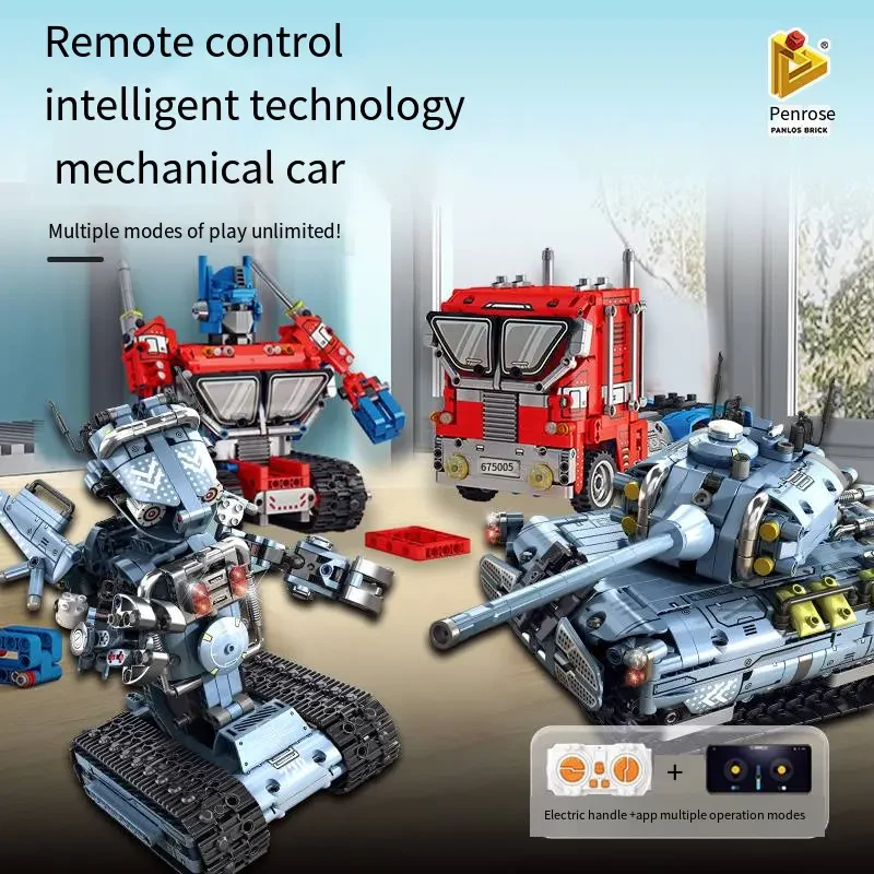 Panlos 675005 2’si 1 Arada Uzaktan Kumandalı Drift Araba – DIY Optimus Prime Model
