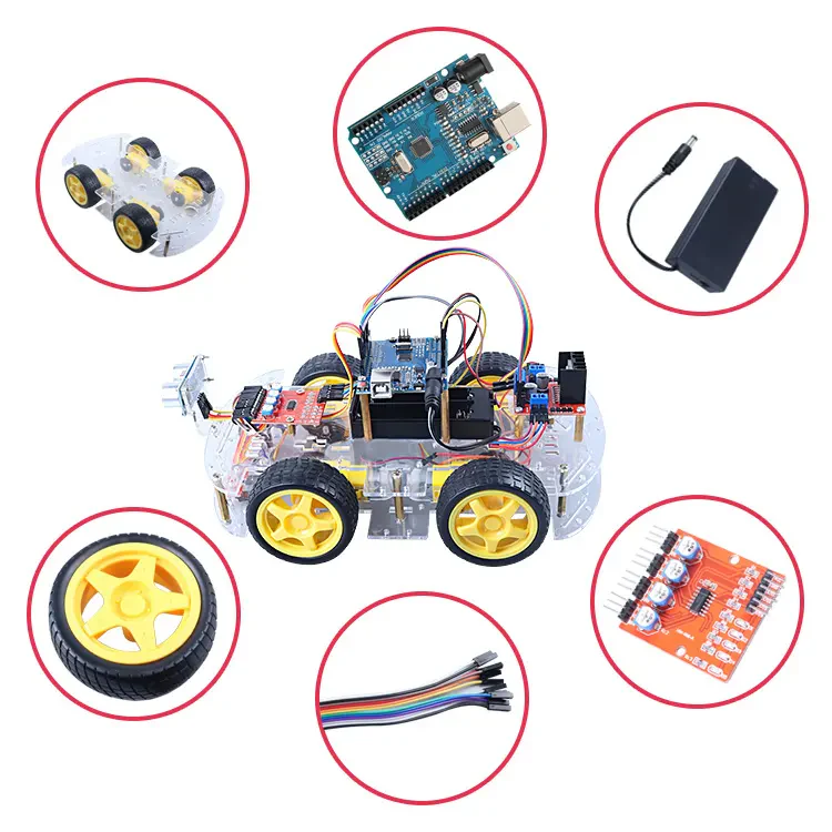R3 Robot Kitleri – Uzaktan Kontrol Robotik Araba Eğitim STEM Oyuncağı ve Elektronik Kiti KZY-5076