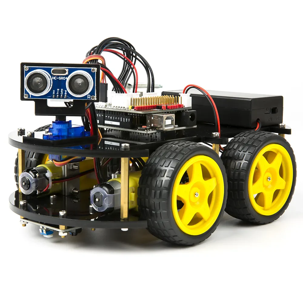Robot4WD 4WD Robot Araba – Arduino İçin Eğitim Robotik Kiti