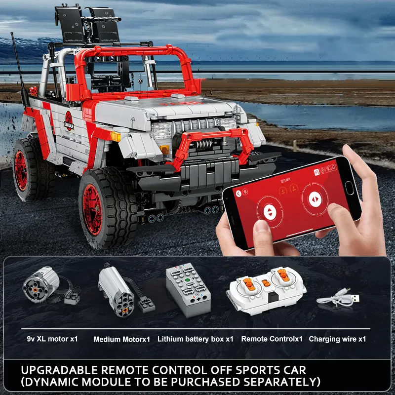 Sembo Block 701038 – 1614 Parça Şehir Modeli Kamp Traileri ve Komet Araba Yapım Seti