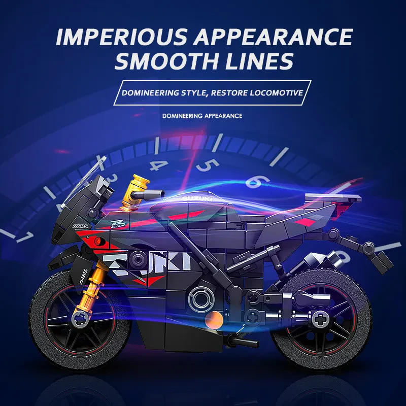 Sembo Block 705030 326 Parça Suzuki GSXR1000R Motosiklet Model Yapım Seti