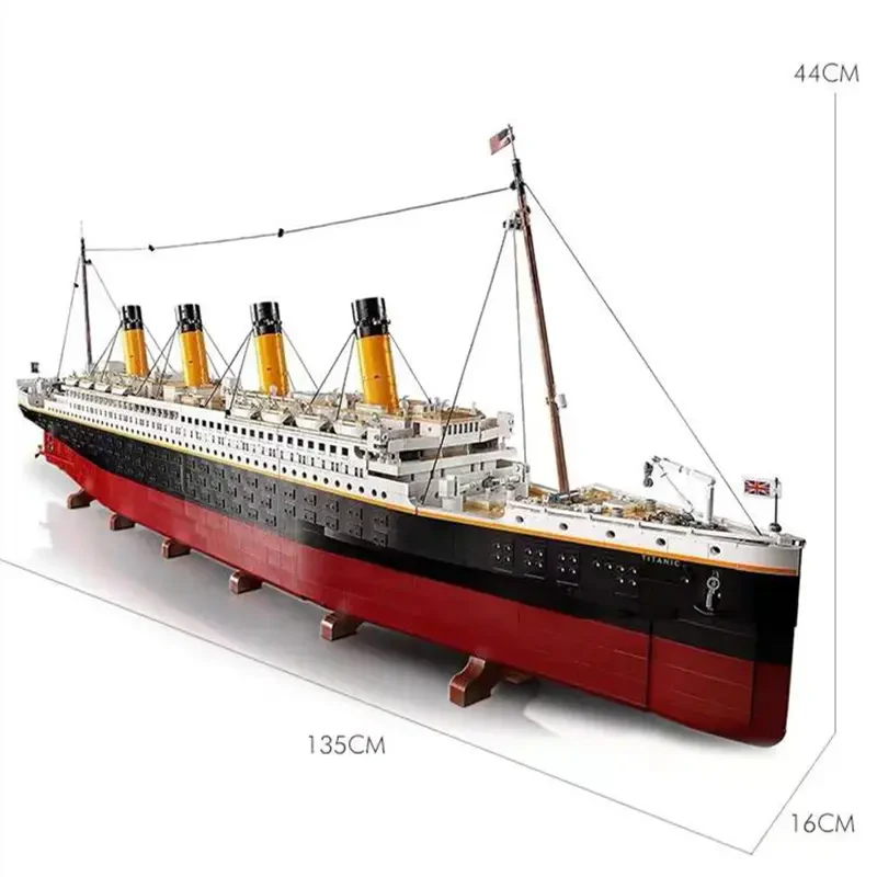 Titanic 135cm Büyük Boy Cruise Gemi DIY Kendin Yap 9090 Parça Model Yapım Seti