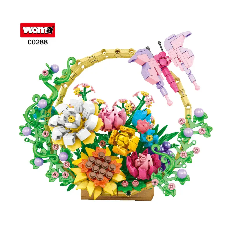 Woma C0288 Yeni Çiçek Sepeti Yapı Bloğu Seti