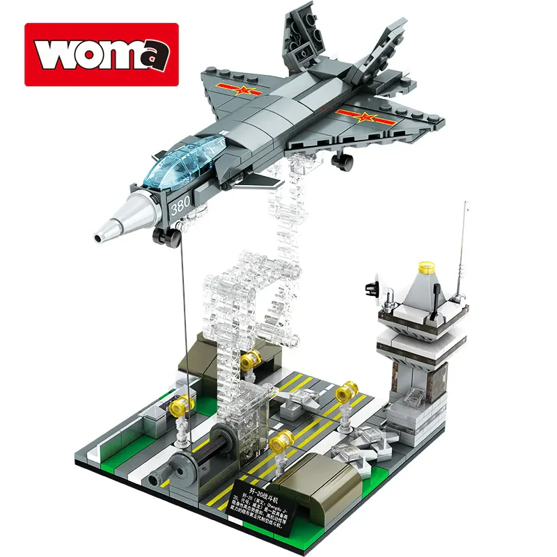 WOMA C0380 – Stealth Uçak 3D Model Blokları – Helikopter Ev Dekoru