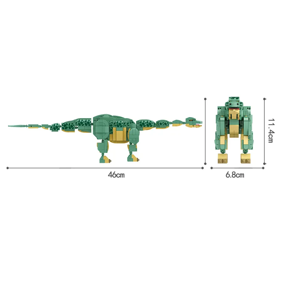 Woma C0447 589 Parça Brontosaurus Dinazor Model Yapım Seti