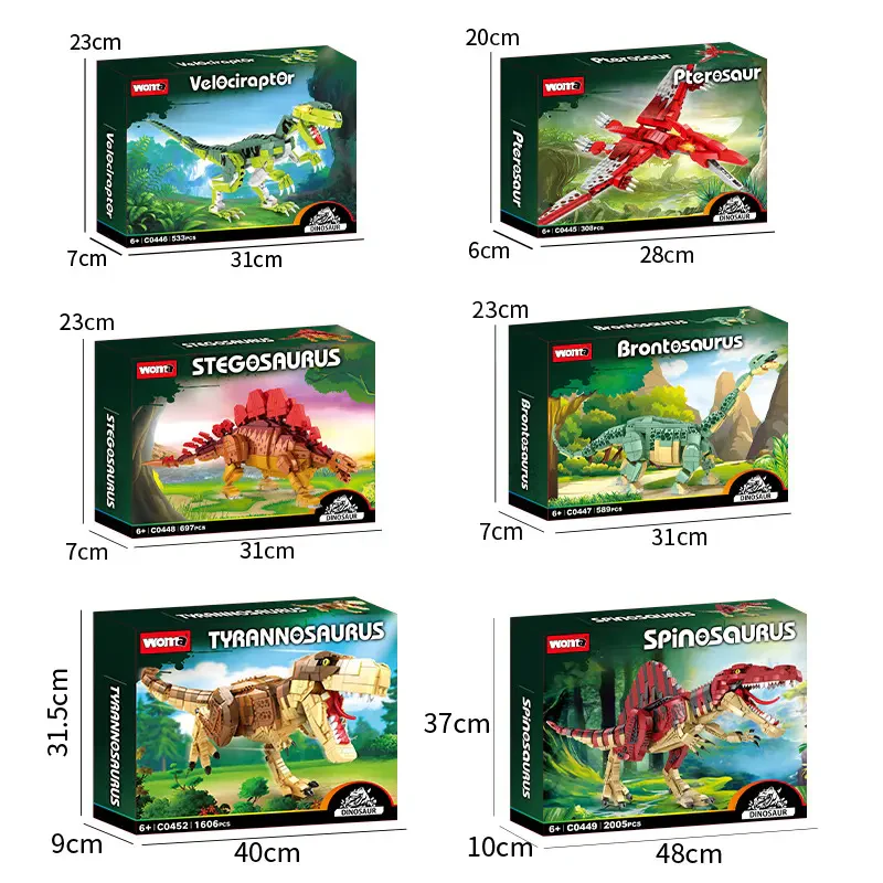 Woma C0447 589 Parça Brontosaurus Dinazor Model Yapım Seti