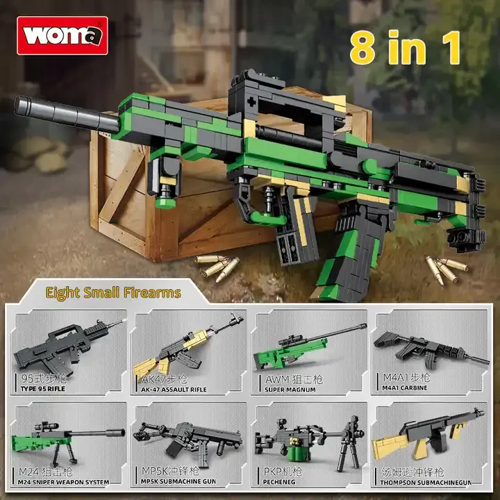 WOMA OYUNCAKLARI C0168 – AK-47, M416, SMG ve Keskin Nişancı Silahları