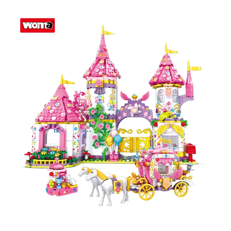 WOMA TOY 11054 – Prenses ve Prens Masal Kalesi Yapı Blok Seti