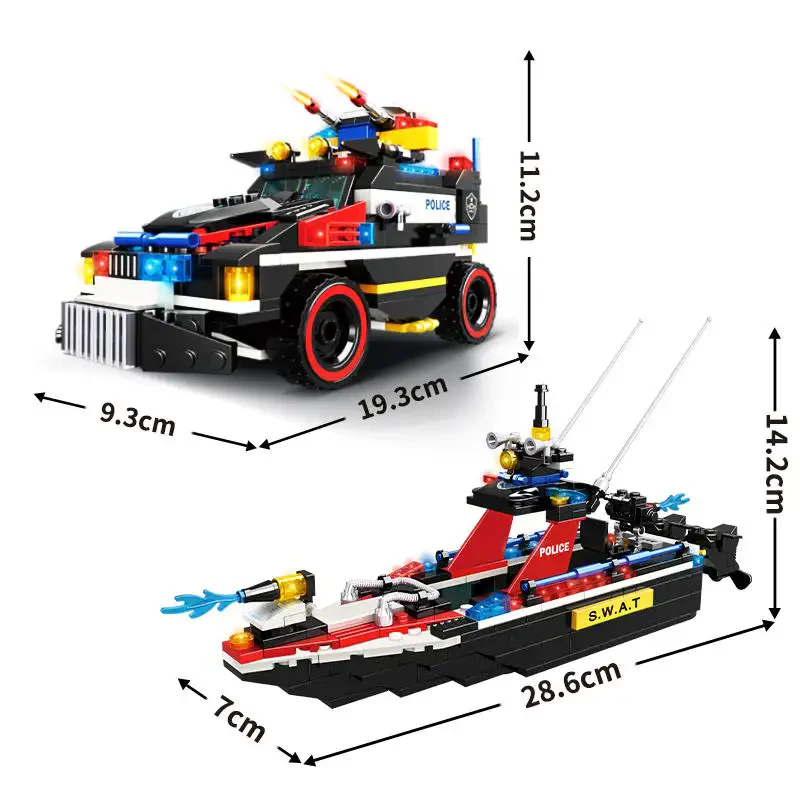 WOMA TOY C0593 SWAT Mini Blok Yapı Seti