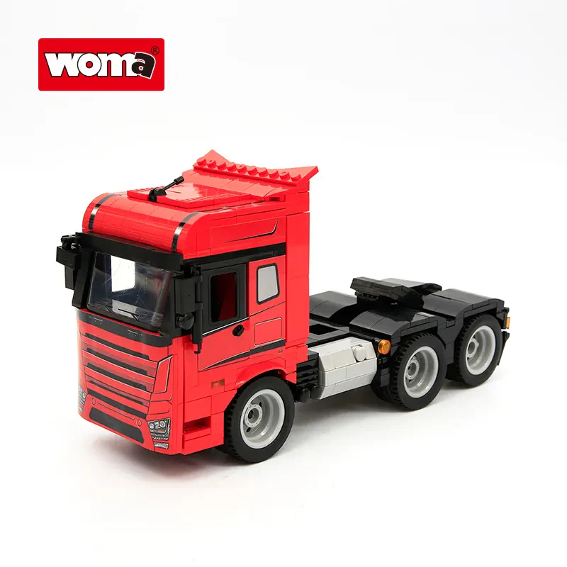 WOMA TOY C0625 Kamyon Yarı Römorku Plastik Yapı Blokları Seti