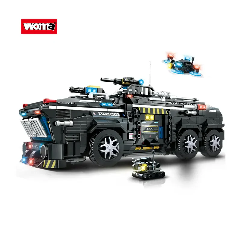 WOMA TOY C5020 SWAT Taşıyıcı Yükleyici Araba Blok Seti