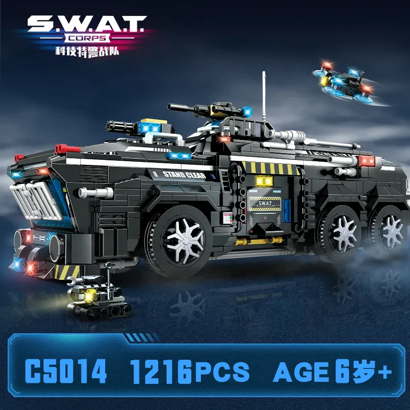 WOMA TOY C5020 SWAT Taşıyıcı Yükleyici Araba Blok Seti