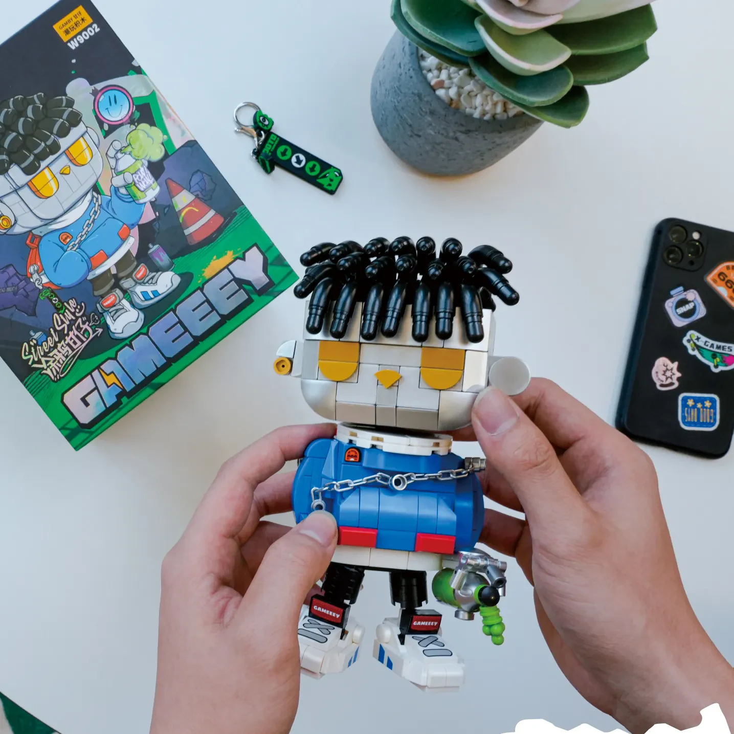 WOMA TOY W9002 FUNIFY Öğrenci Grafiti Figürleri Yapı Blokları Seti