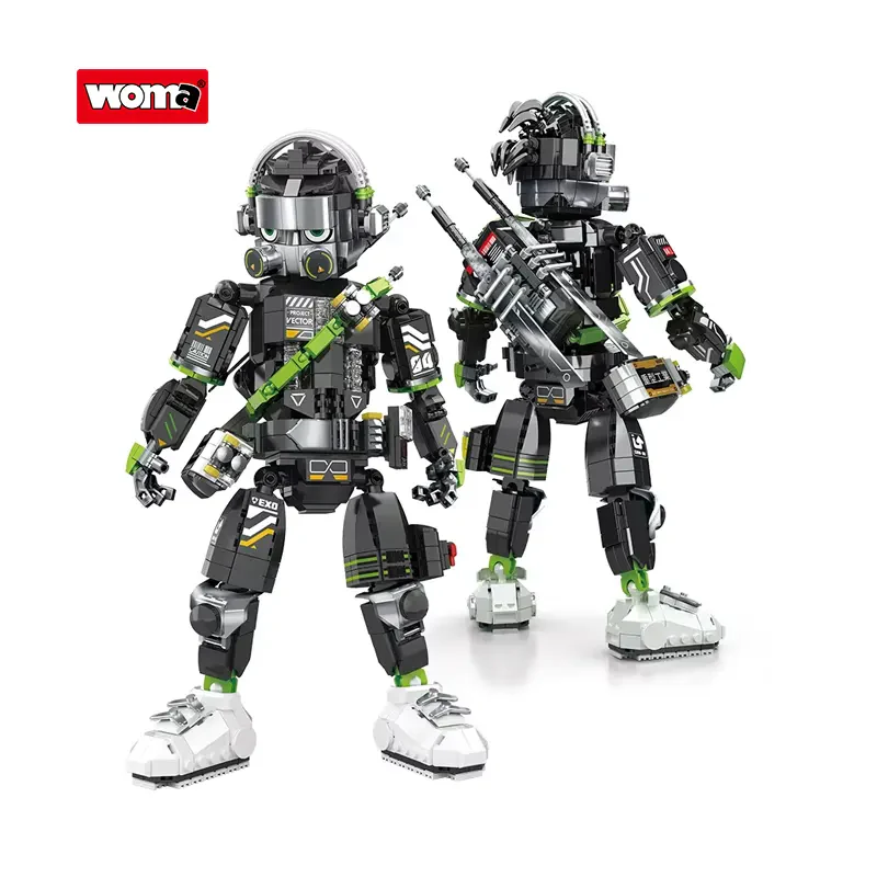 WOMA TOY W9005 Samuray Mekanik Robot Modeli – Montajlı Yapı Seti