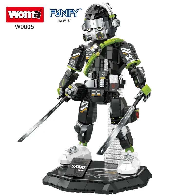 WOMA TOY W9005 Samuray Mekanik Robot Modeli – Montajlı Yapı Seti
