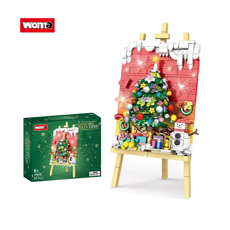 Woma Toys 11816 Noel Advent Tuğla Blok Seti – Çocuklar için Montajlı Oyuncaklar