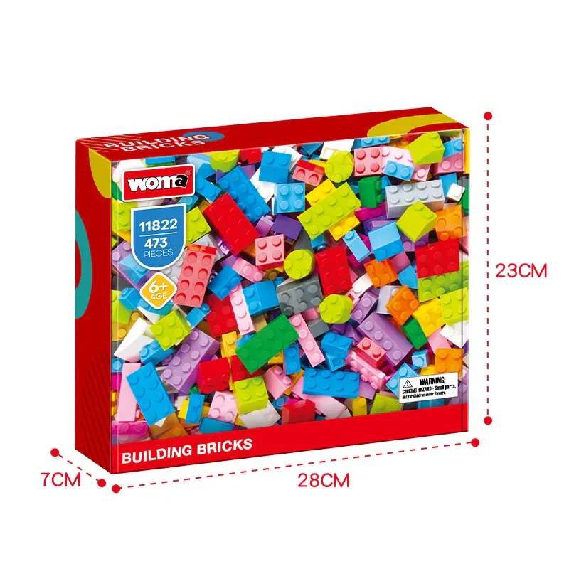 Woma Toys 11822 uyumlu klasik plastik tuğla seti ve aksesuarları