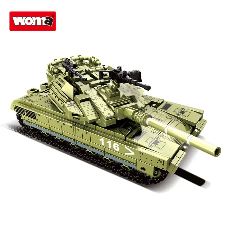 WOMA TOYS C0116 OEM ODM 2WW Askeri Tank Modeli Montaj Oyuncağı