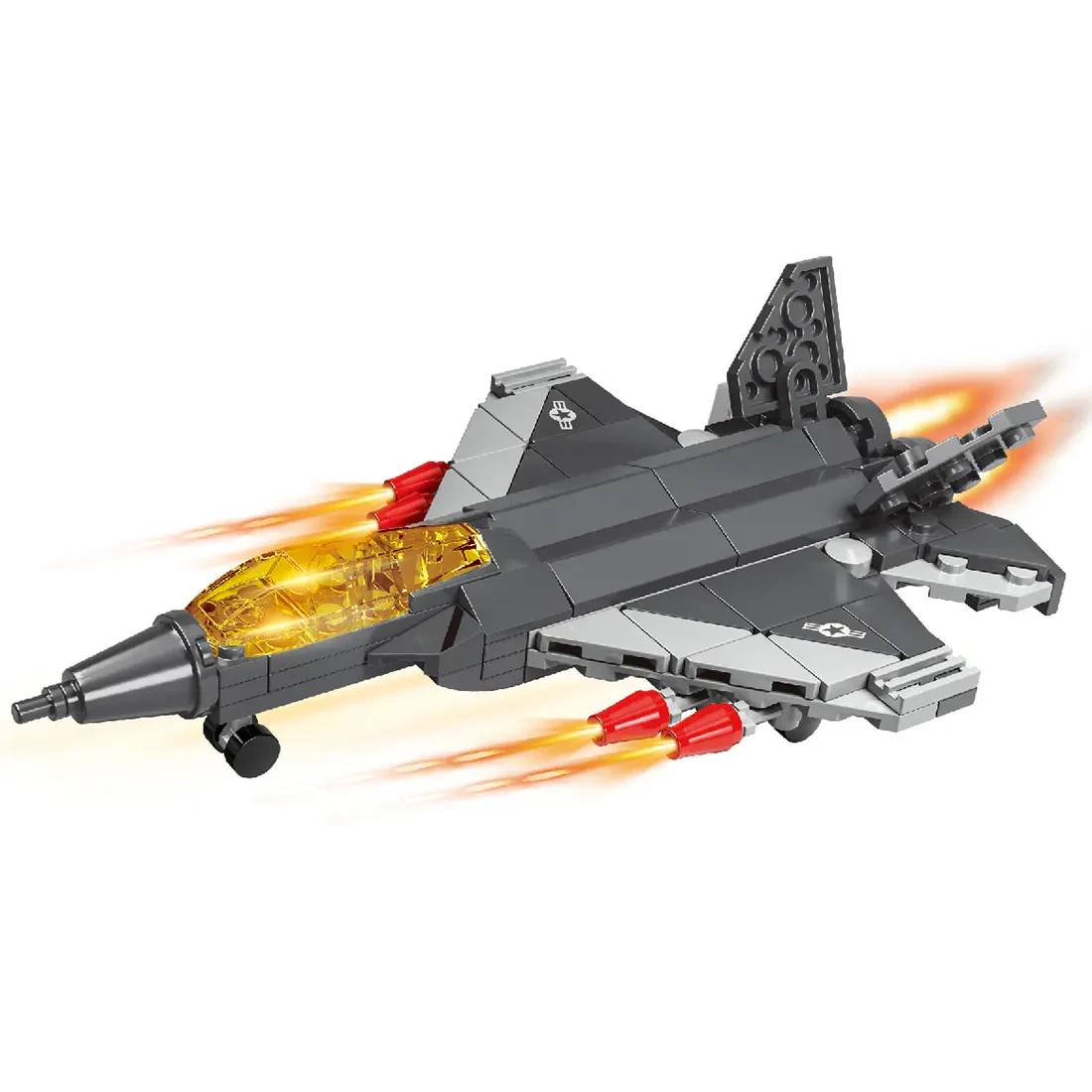 WOMA TOYS C0149 1082 Parça Çocuklar için Askeri Helikopter Yapı Seti