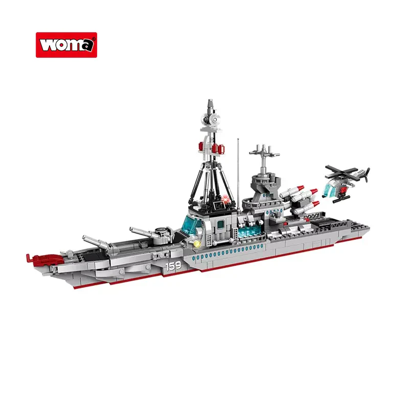 WOMA TOYS C0159 – 725 Parça Savaş Gemisi Yapı Blok Seti