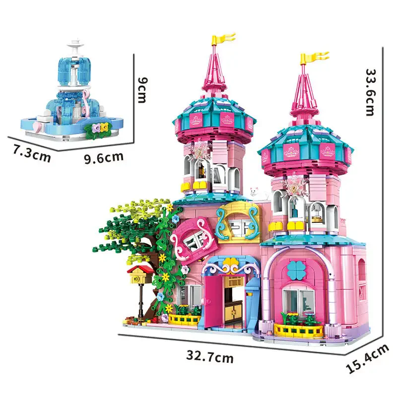 WOMA TOYS C0233 1586 Parça Şato İnşaat Seti