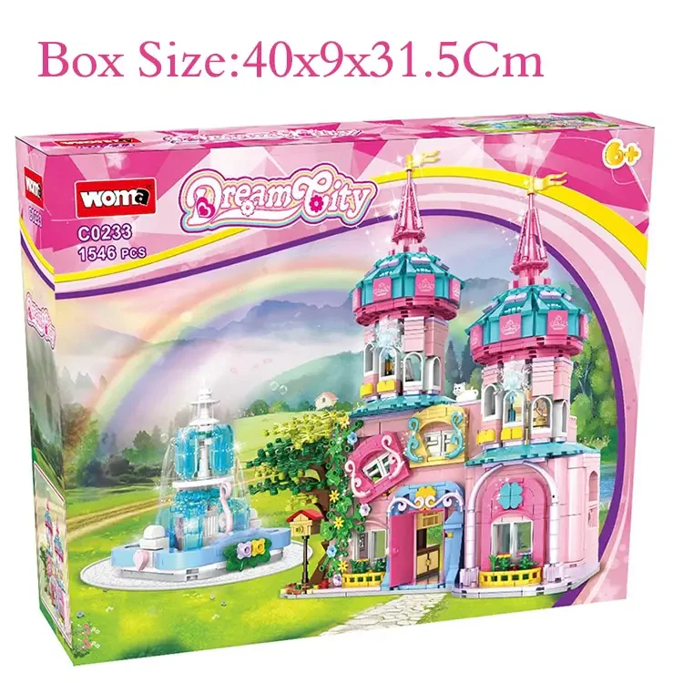 WOMA TOYS C0233 1586 Parça Şato İnşaat Seti