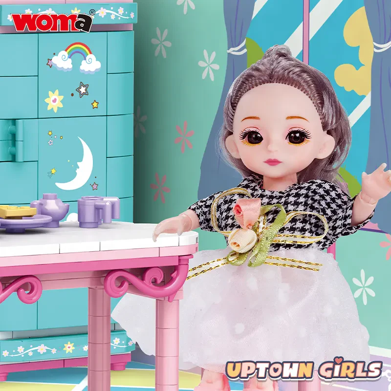 WOMA TOYS C0239 Yeni Tasarım Kız Mutfak Buzdolabı Oyun Seti