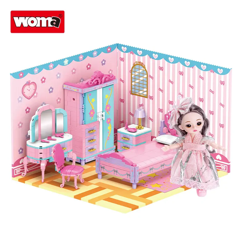 WOMA TOYS C0240: Çocuk Oyun Evi ve Yapı Blok Seti