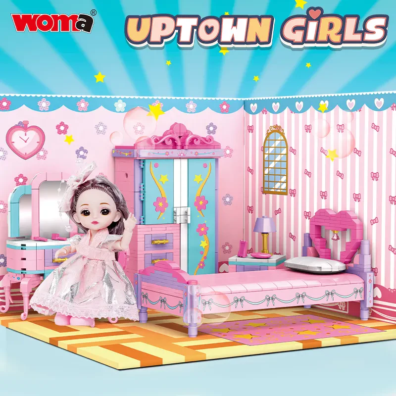 WOMA TOYS C0240: Çocuk Oyun Evi ve Yapı Blok Seti