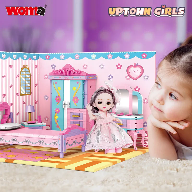 WOMA TOYS C0240: Çocuk Oyun Evi ve Yapı Blok Seti