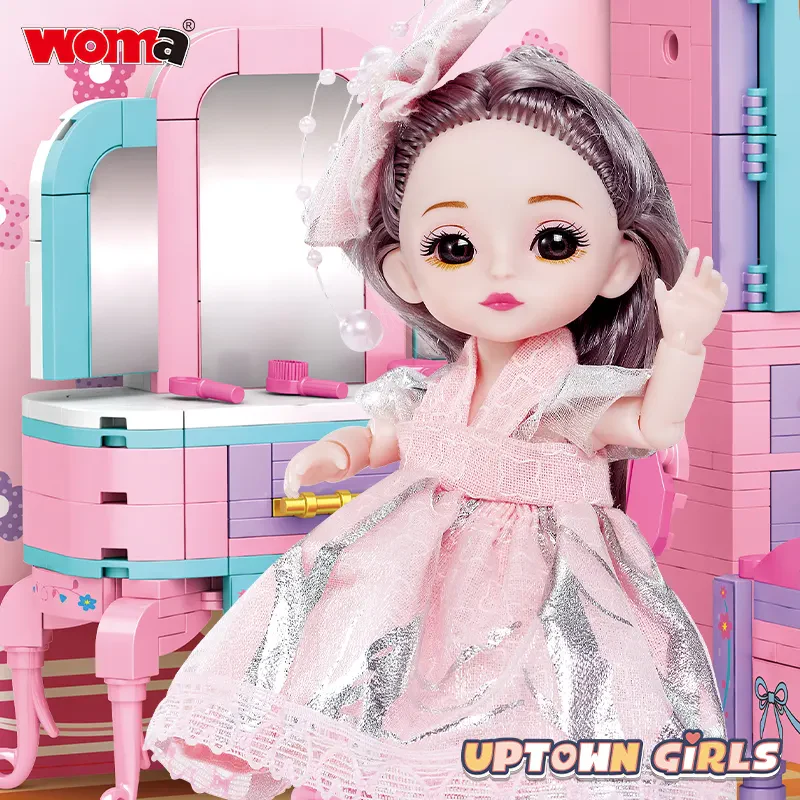 WOMA TOYS C0240: Çocuk Oyun Evi ve Yapı Blok Seti