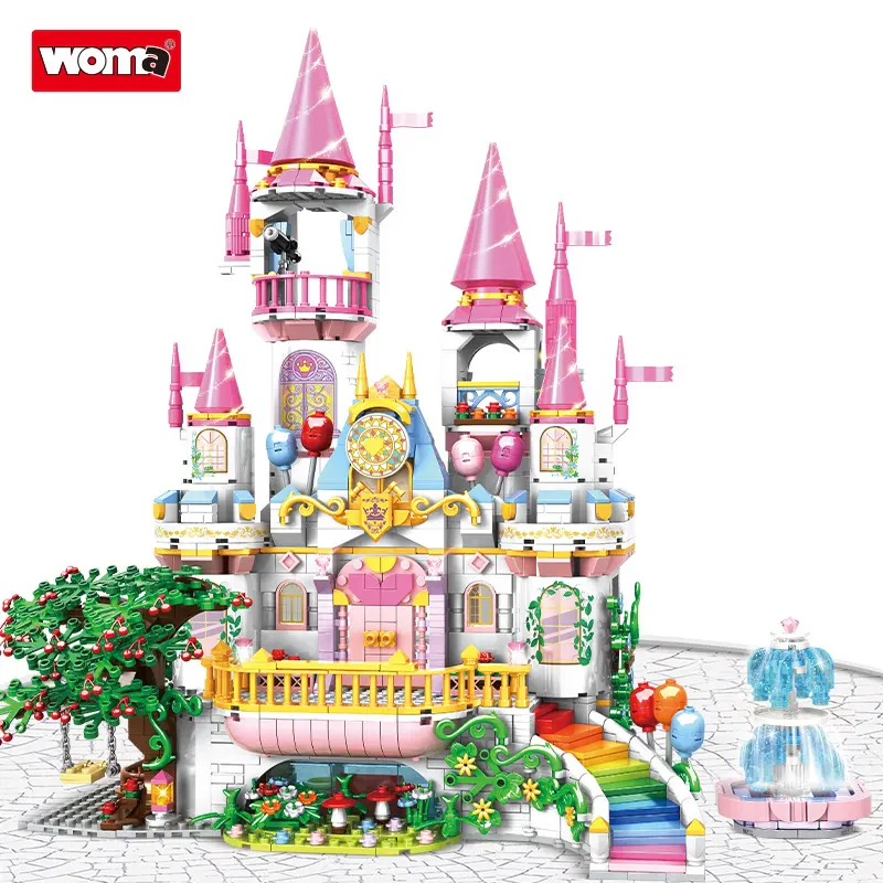 WOMA TOYS C0243 Prenses Ülkesi Büyük Şato Yapı Blokları