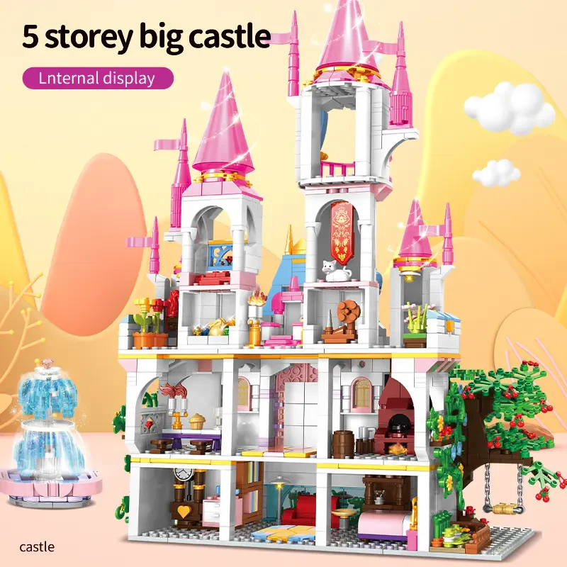 WOMA TOYS C0243 Prenses Ülkesi Büyük Şato Yapı Blokları