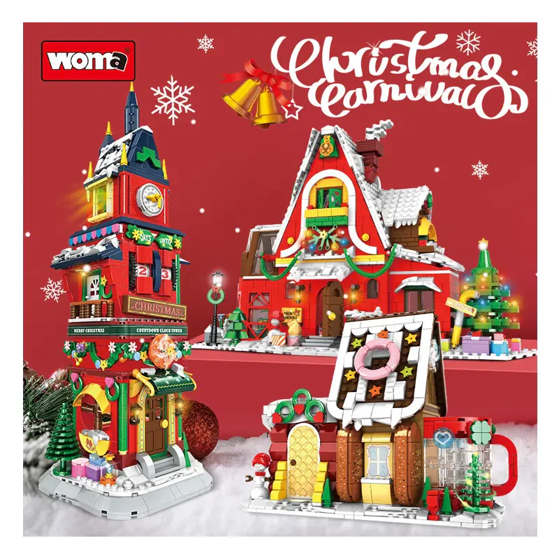 Woma Toys C0270 – Noel Oyuncakları – Plastik Yapı Bloğu Seti