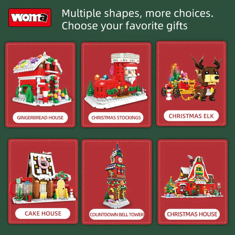 Woma Toys C0270 – Noel Oyuncakları – Plastik Yapı Bloğu Seti
