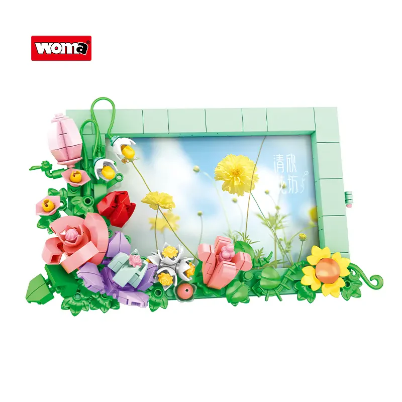 Woma Toys C0285 336 Parça Plastik ABS Çiçek Fotoğraf Çerçevesi Seti