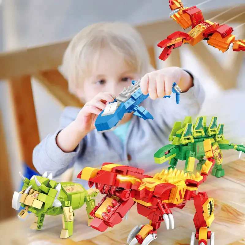WOMA TOYS C0403 6’lı Dinozor Yapı Seti